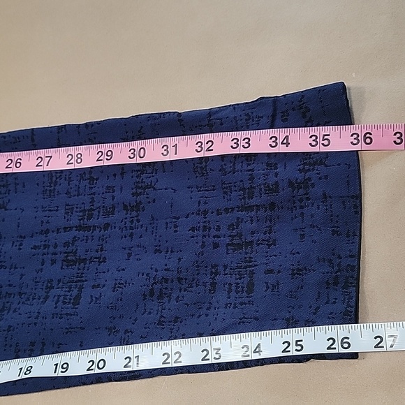 Calvin Klein Size 14 Blue with Black 'Distressing' Pants, Gently Used Condition - Picture 14 of 14